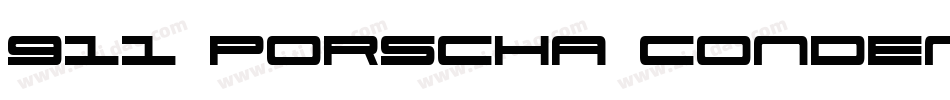 911 Porscha Condensed字体转换